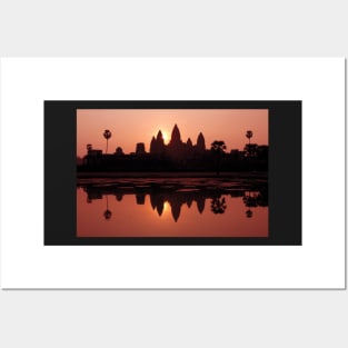 Angkor Wat, At Sunrise - Cambodia Posters and Art